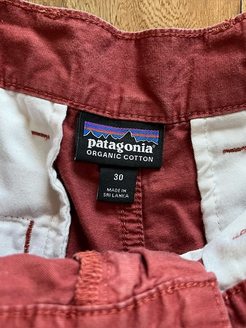 Patagonia Red Organic Cotton shorts